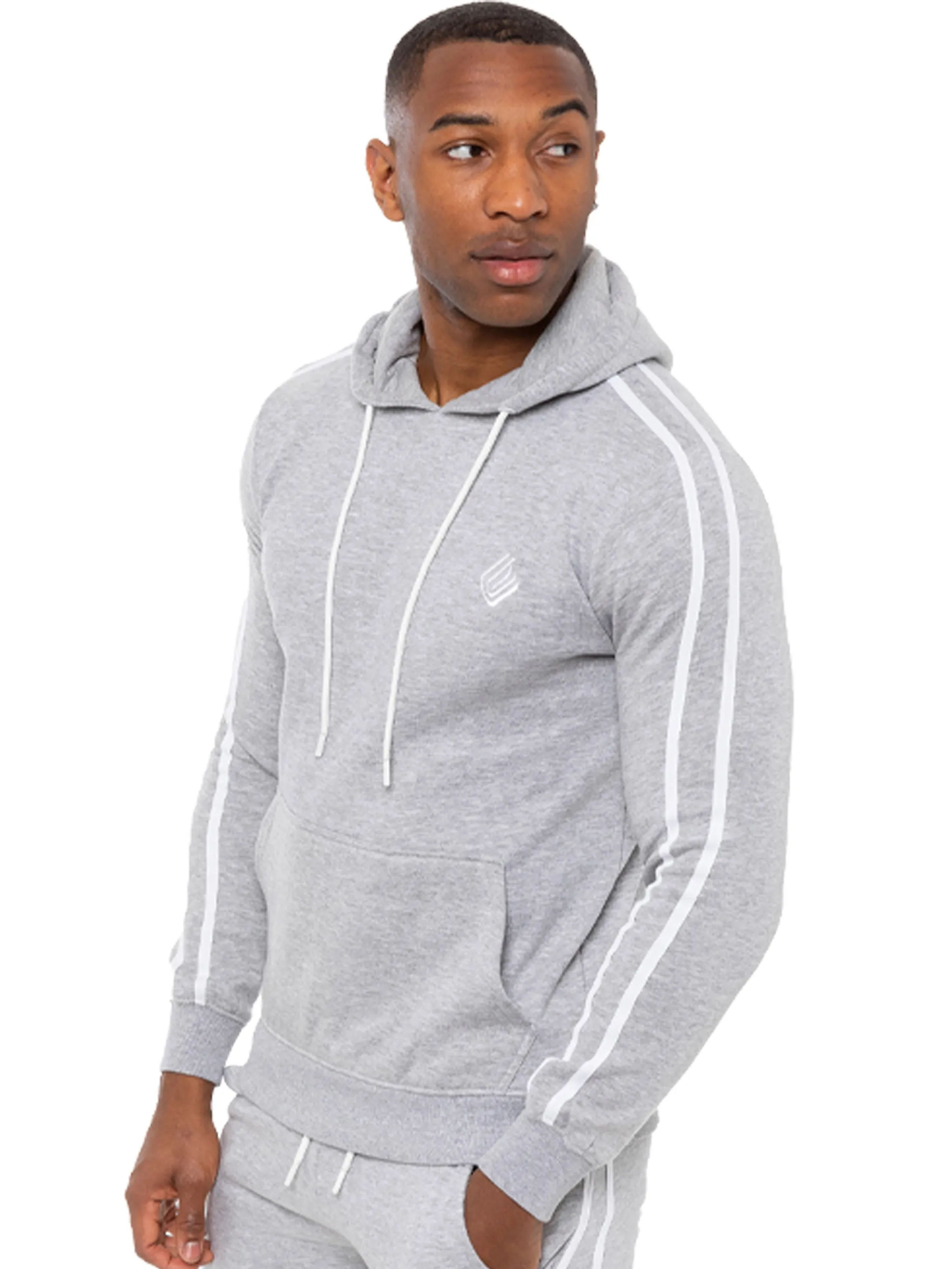 Enzo | Mens Pullover Tape Hoodie Tracksuit Set sold by Raw Denim product image thumbnail 3