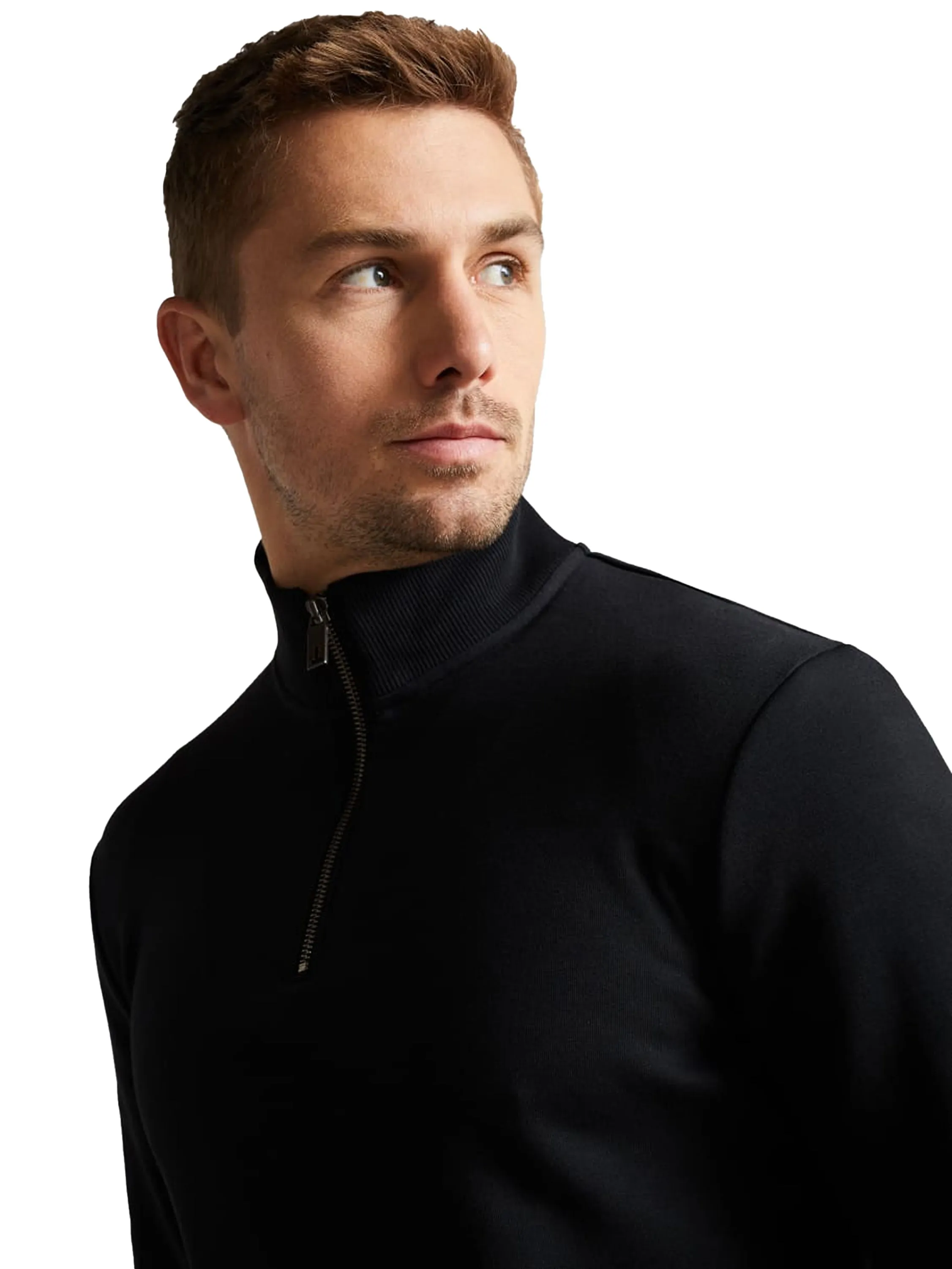Ted Baker | Mens Half Zip Funnel Neck Sweat - Antram sold by Raw Denim product image thumbnail 4