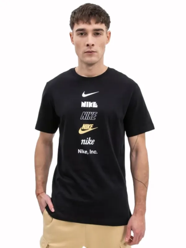 Nike | Mens Stacked Logo Crew Neck T-Shirt sold by Raw Denim