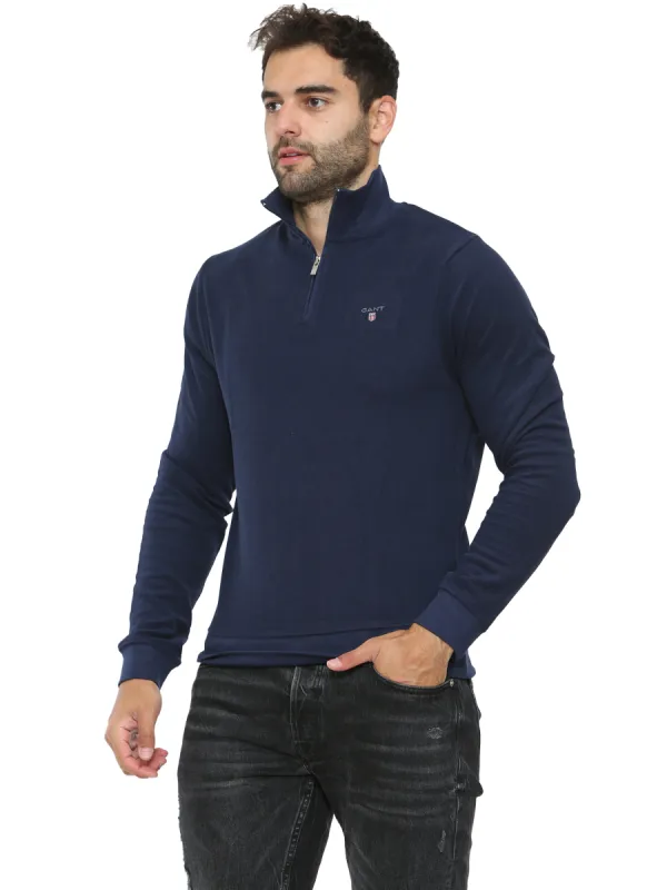 Gant Mens Classic Zip Up Winter Jumper made by Raw Denim