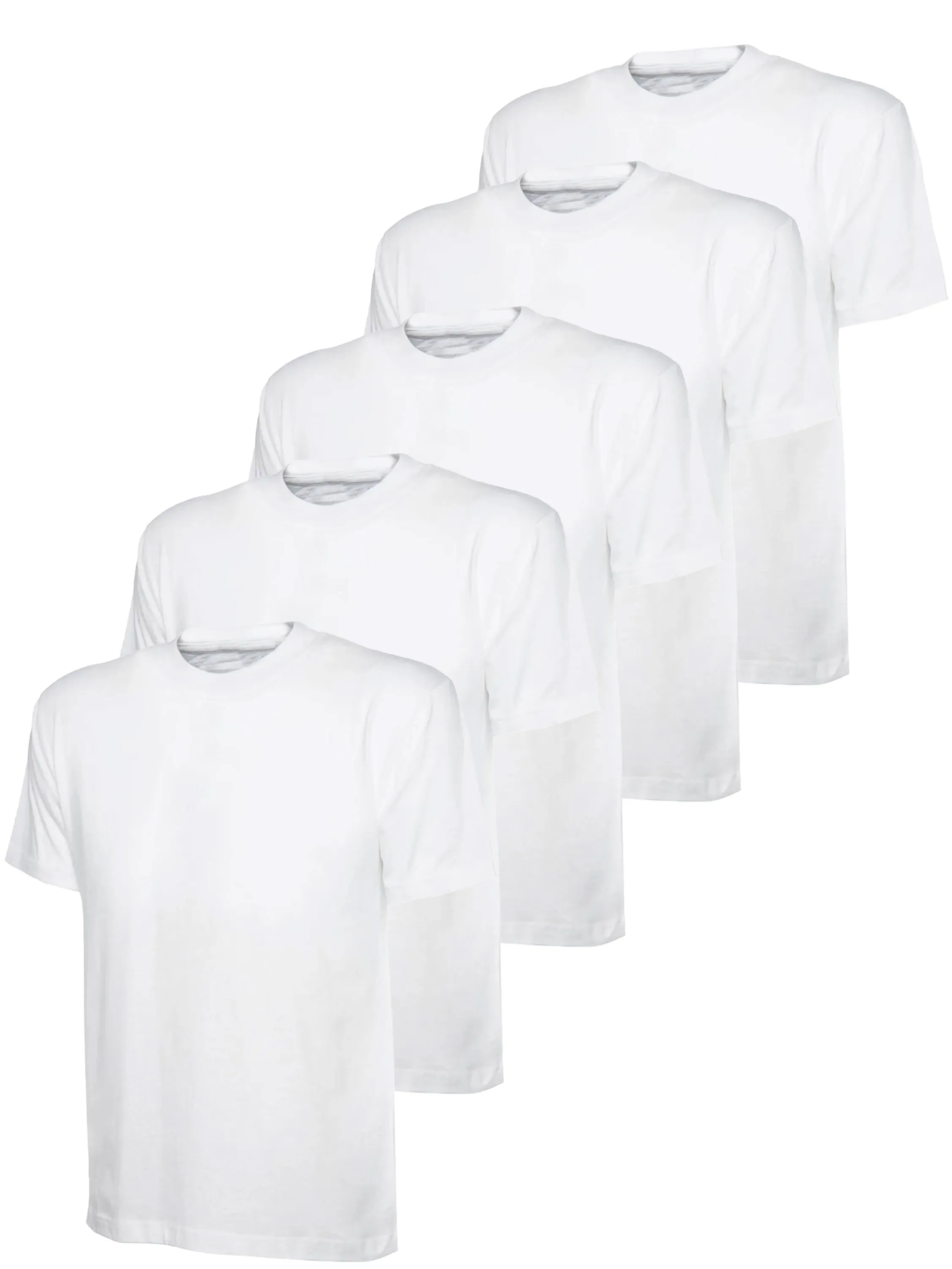 Kruze | Womens Crew Neck T-Shirts (5 Pack) - White sold by Raw Denim