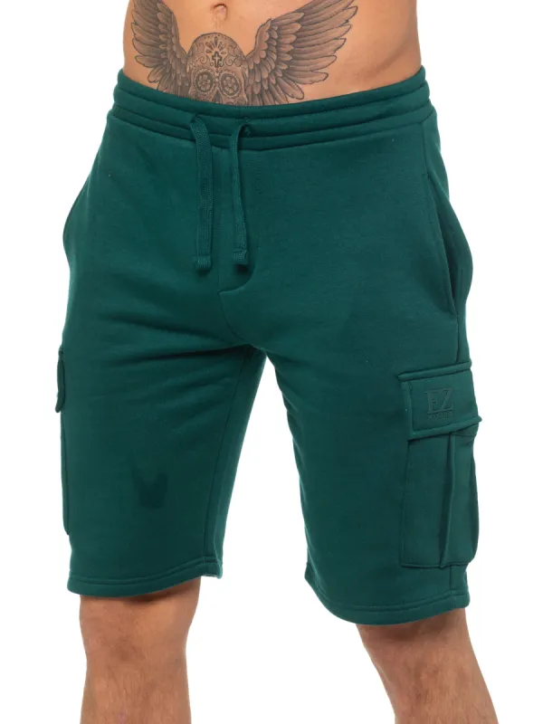 Enzo | Mens Cargo Fleece Shorts sold by Raw Denim