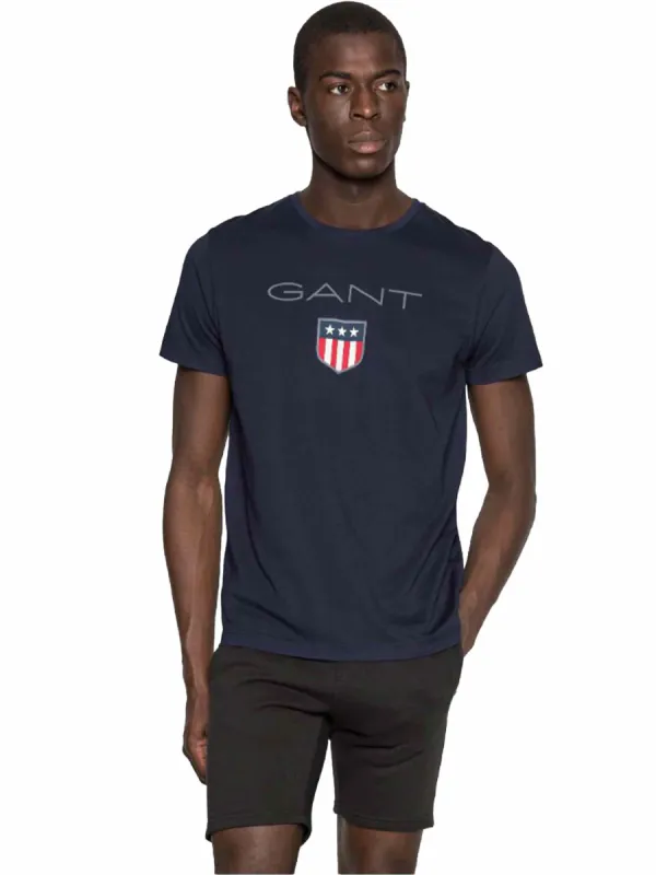 Gant Big Shield | Mens Crew Neck T-Shirts sold by Raw Denim