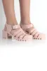 Nicki Nude Heeled Jelly Sandals sold by Rebellious Fashion