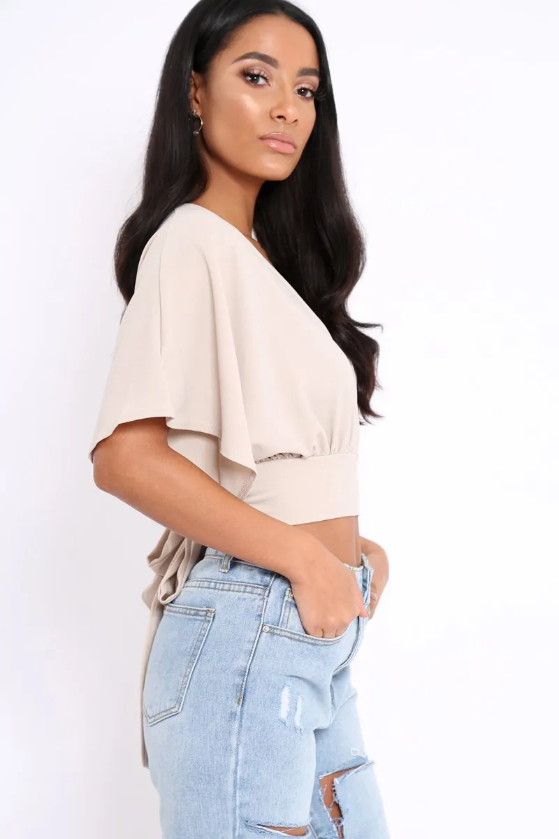 Stone Plunge Crop Top - Suzanne sold by Rebellious Fashion product image thumbnail 3