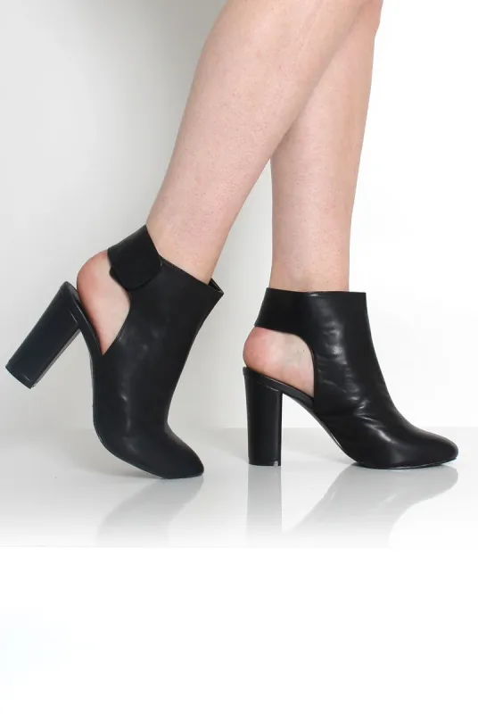 Briley Black Cut Out Ankle Boots sold by Rebellious Fashion