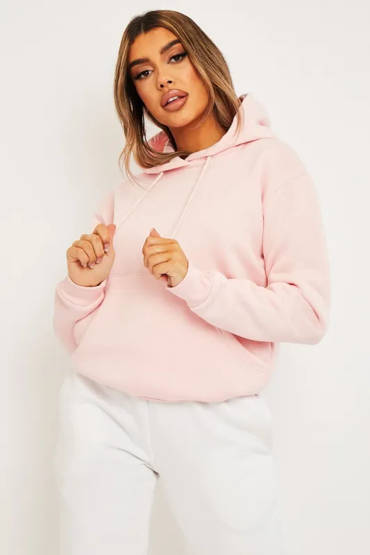 Pink Soft Fleece Hoodie - Maia sold by Rebellious Fashion