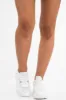 White Cleated Sole Lace Up Chunky Trainers - Gradie sold by Rebellious Fashion