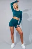 Emerald Seamless Gym Crop Top & Shorts Set - Arlo sold by Rebellious Fashion