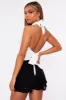 White Halter Neck Tie Backless Top - Ciarah sold by Rebellious Fashion