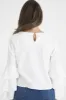 White Triple Frill Sleeve Top - Clara sold by Rebellious Fashion