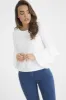 White Triple Frill Sleeve Top - Clara sold by Rebellious Fashion