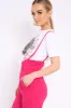 White Vintage Glitter Slogan T-shirt - Jemila sold by Rebellious Fashion