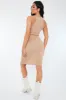 Stone Jersey Midi Skirt - Aileen sold by Rebellious Fashion