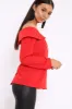 Red Bardot Blazer Top - Abbigail sold by Rebellious Fashion