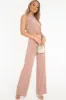 Rose Slinky High Waist Wide Leg Trousers - Traci sold by Rebellious Fashion