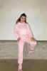 Pink Cropped Oversized Hoodie and Joggers Co-ord - Karenza sold by Rebellious Fashion