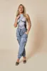Grey Body Print Sleeveless Cropped Top - Michi sold by Rebellious Fashion