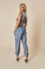 Grey Body Print Sleeveless Cropped Top - Michi sold by Rebellious Fashion