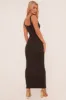 Black Mesh Panel Sleeveless Maxi Dress - Hadlie sold by Rebellious Fashion