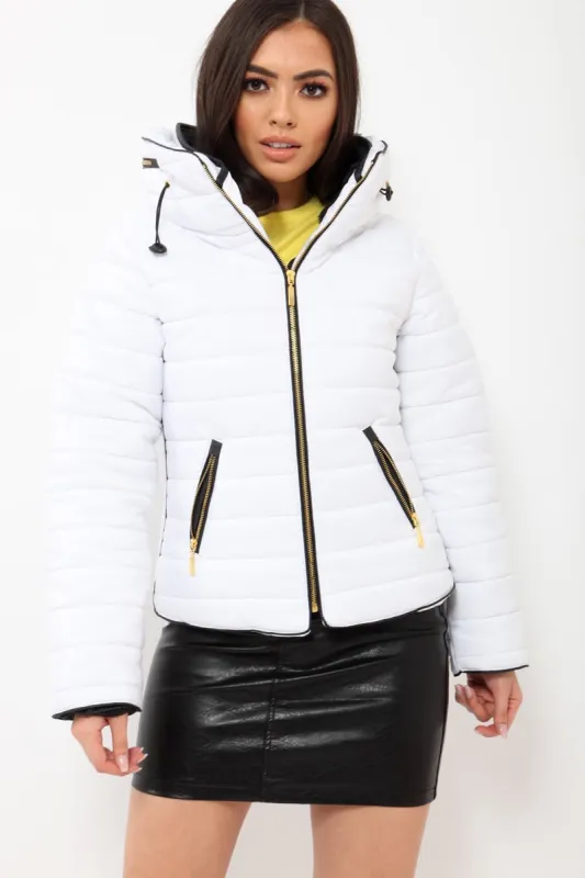 White Padded Coat - Zara made by Rebellious Fashion