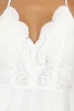 White Crochet Cross Back Playsuit- Quinn sold by Rebellious Fashion