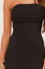 Black Bandeau Seam Detail Bodycon Mini Dress - Georgie sold by Rebellious Fashion