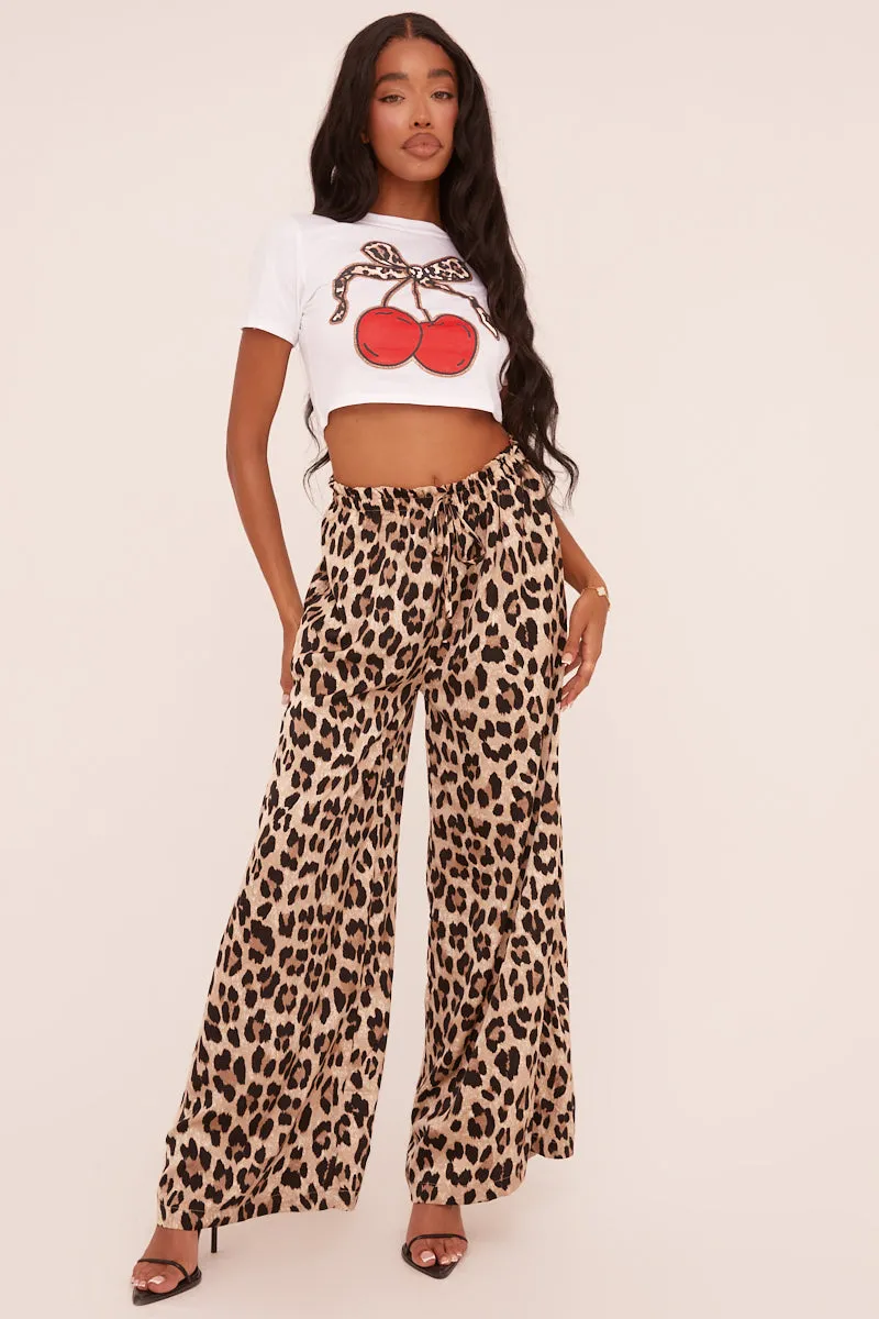 White Graphic Print Cropped T-shirt - Silvanna sold by Rebellious Fashion product image thumbnail 2