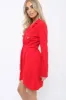 Red Button Detail Blazer Dress - Kayleigh sold by Rebellious Fashion