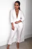White Blazer and Trousers Co-Ord - Rossie sold by Rebellious Fashion