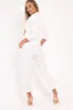 White Blazer and Trousers Co-Ord - Rossie sold by Rebellious Fashion