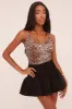 Black Shirring Detail Puffball Mini Skirt - Gracen sold by Rebellious Fashion