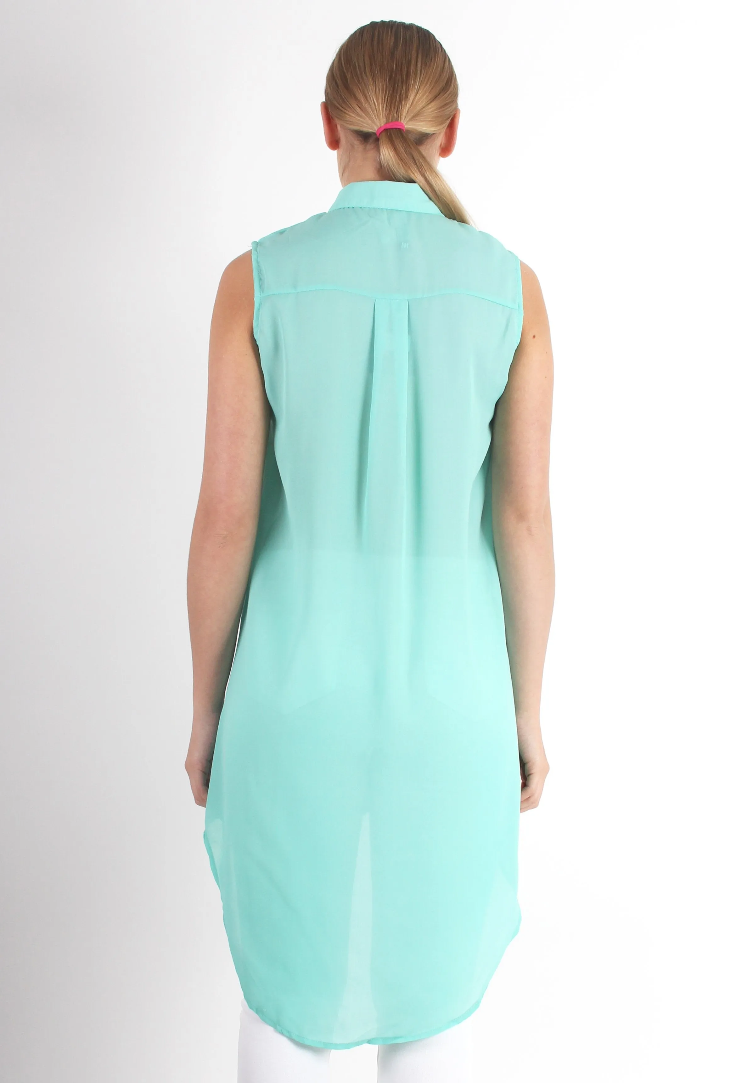 Poppy Green Long Shirt sold by Rebellious Fashion product image thumbnail 3