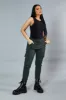 Black Round Neck Sleeveless Bodysuit - Himari sold by Rebellious Fashion