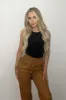 Black Round Neck Sleeveless Bodysuit - Himari sold by Rebellious Fashion