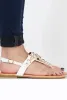 White Flower Diamante Sandals - Ailish sold by Rebellious Fashion