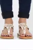 White Flower Diamante Sandals - Ailish sold by Rebellious Fashion