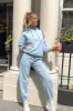 Blue Oversized Joggers - Erica sold by Rebellious Fashion