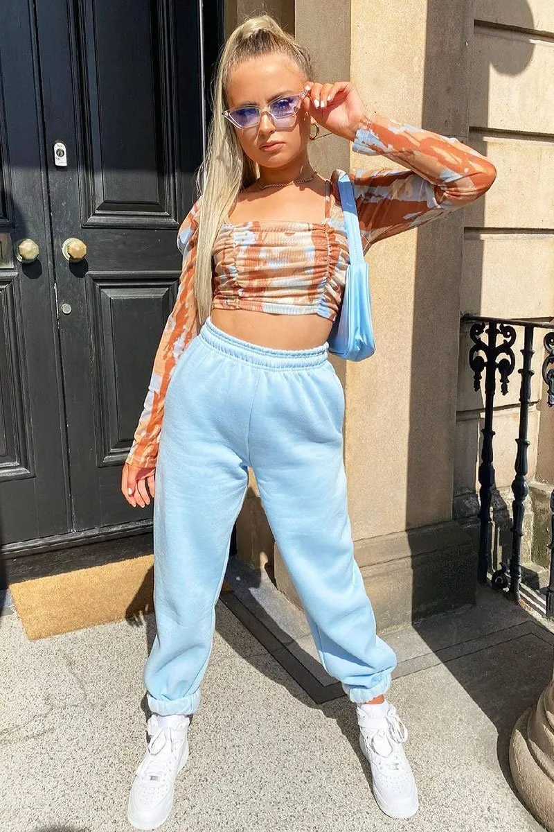 Blue Oversized Joggers - Erica sold by Rebellious Fashion product image thumbnail 3