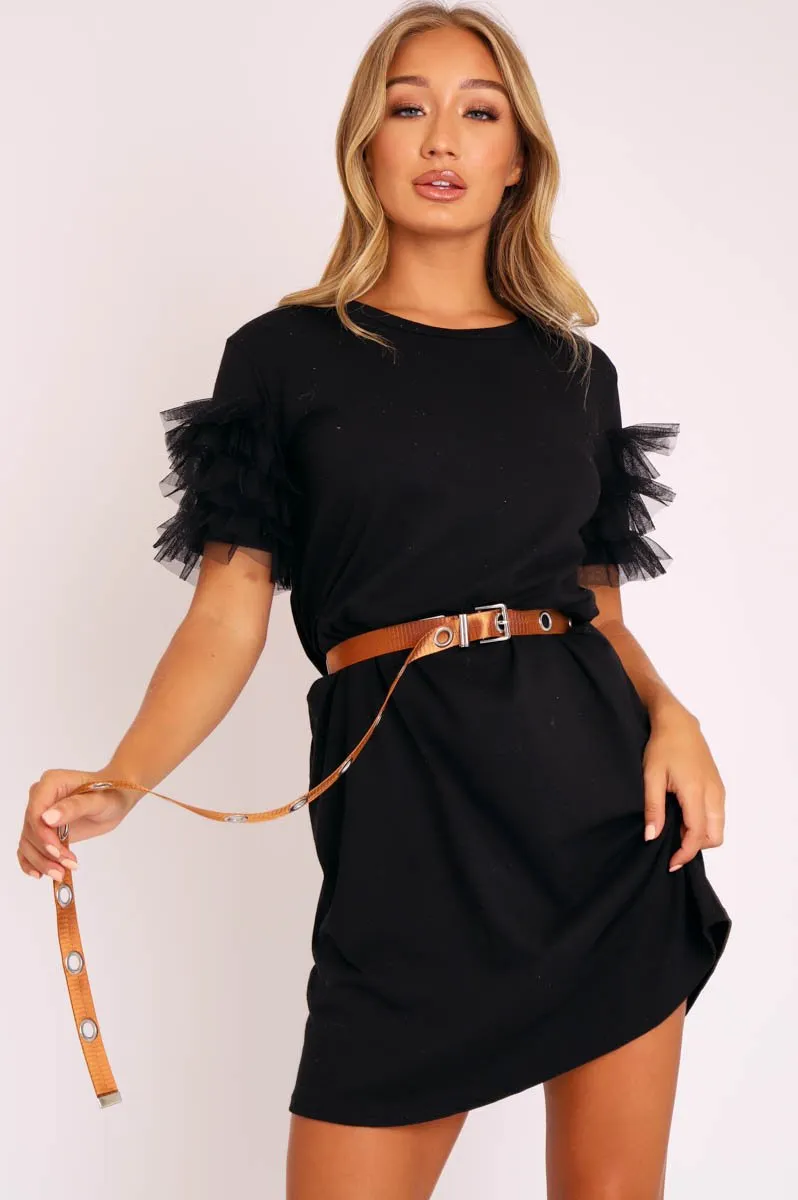 Tan Woven Eyelet Belt - Zoeh sold by Rebellious Fashion product image thumbnail 2