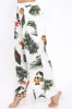 White Tropical Print Wide Leg Trousers - Yasmine sold by Rebellious Fashion