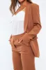 Camel Tailored Blazer And Trouser Set - Raea sold by Rebellious Fashion