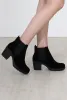 Zoeey Black Suede Platform boots sold by Rebellious Fashion