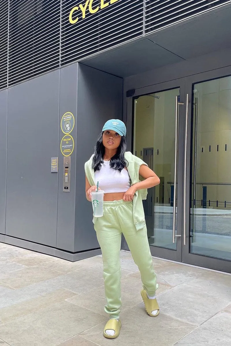 Sage Slim Fit Joggers - Chaise sold by Rebellious Fashion