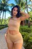 Stone Jersey Racerback Crop Top - Bailey sold by Rebellious Fashion