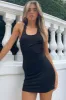 Back Cut Out Jersey Fabric Mini Dress - Beau sold by Rebellious Fashion