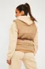 Camel Front Pocket Padded Gilet - Carleigh sold by Rebellious Fashion