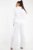 White Tie Front Blazer Wide Leg Trouser Co-Ord - Saphira sold by Rebellious Fashion