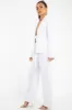 White Tie Front Blazer Wide Leg Trouser Co-Ord - Saphira sold by Rebellious Fashion