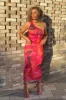 Multi Abstract Print One Shoulder Midi Dress - Pearl sold by Rebellious Fashion